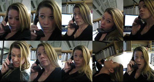 Long phone conversations.