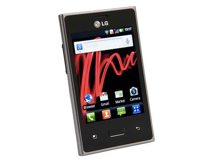 The volume keys of the LG Optimus L3 handset are located the left side (when looking at the screen).