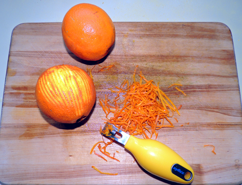 orange zest - set aside