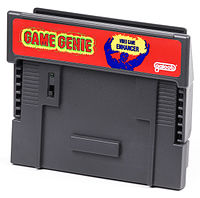 game genie for the SNES, alas this one did not have gold anywhere on it