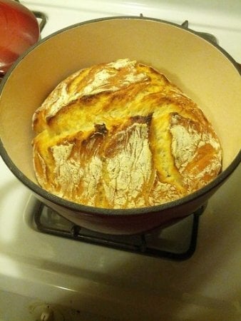 You can even bake bread in your dutch oven!