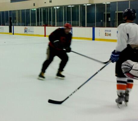 John playing old timers hockey 4th of May 2013.