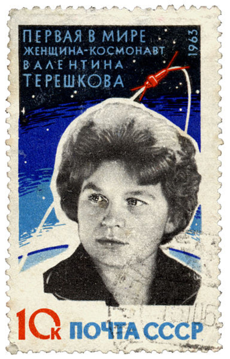 A 10-kopek stamp honoring the cosmonaut.