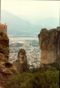 My Adventures Touring Europe in 1982 (14) Greece Meteora Monasteries