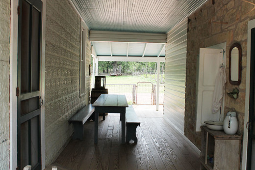 Early Southern homes had a breezeway to separate the hot kitchen from the living side.