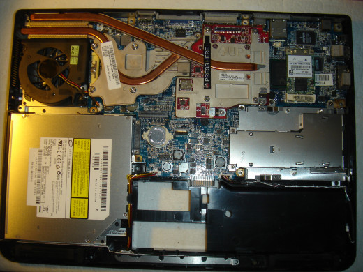 Motherboard with standalone graphic card.