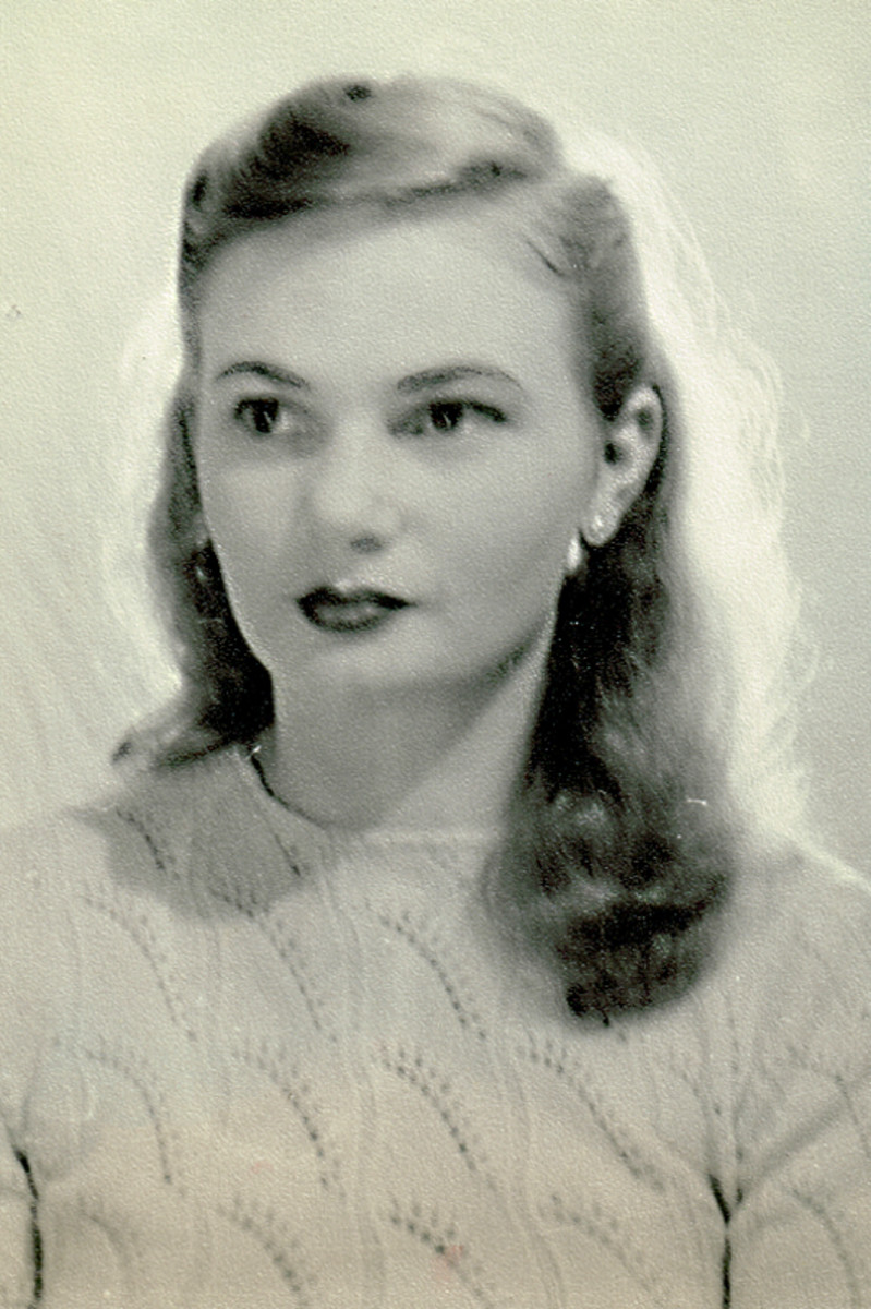 My mother, as a young woman