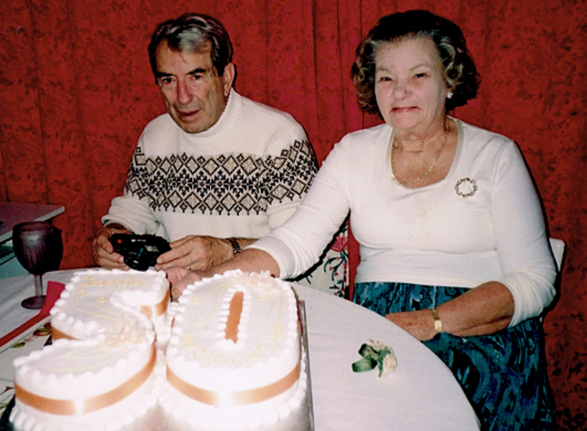 Golden Wedding celebrations for my parents in 2001 - 7 months before we lost mum