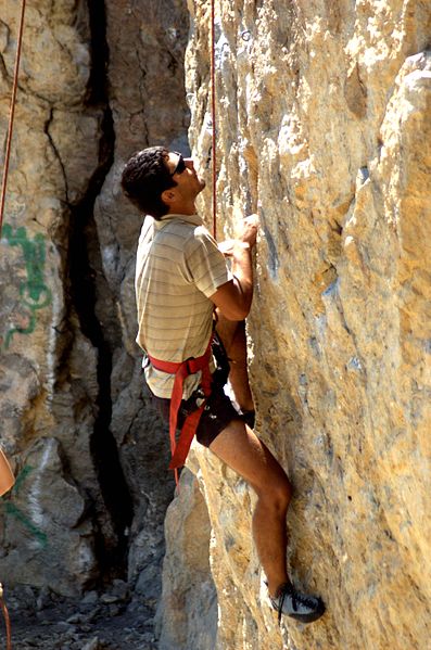 Rock climbing is a great challenge!