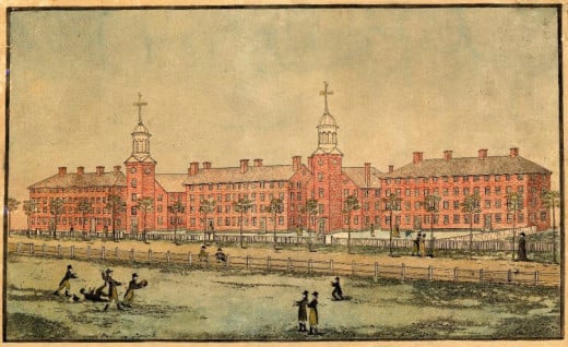 Yale University as it looked in 1807