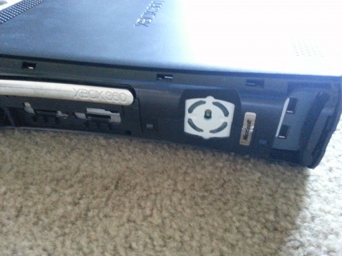 Faceplate removed