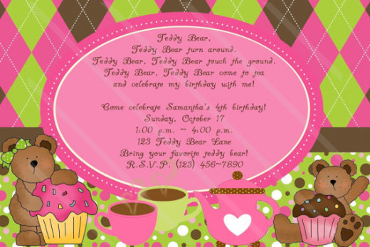 Teddy Bear Invitation