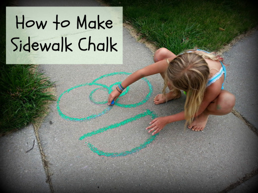 Easy to make Sidewalk Chalk
