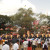 The crowd assembled to watch the Pooram fest