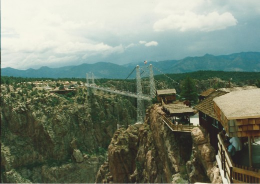 View of the Royal Gorge suspension bridge