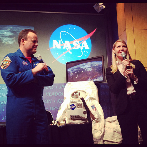 Astronauts Ron Garan and Stephanie Shierholz