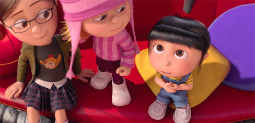 Margo, Edith, and Agnes charm in Despicable Me 2