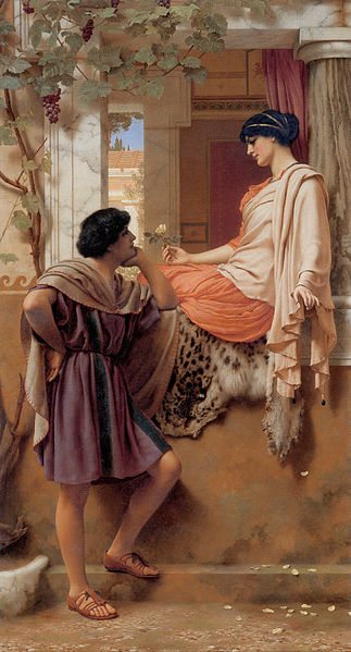"The Old, Old Story" by John William Godward. 1903