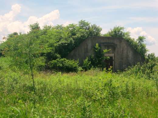 Old TNT storage bunkers