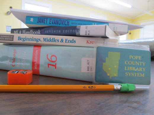 Research and writing tools - pencil, pencil sharpener