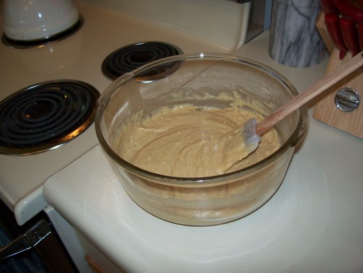 Be careful not to over-mix the batter.