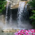 Water fall at the south entrance