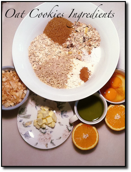 Oat Cookie Ingredients