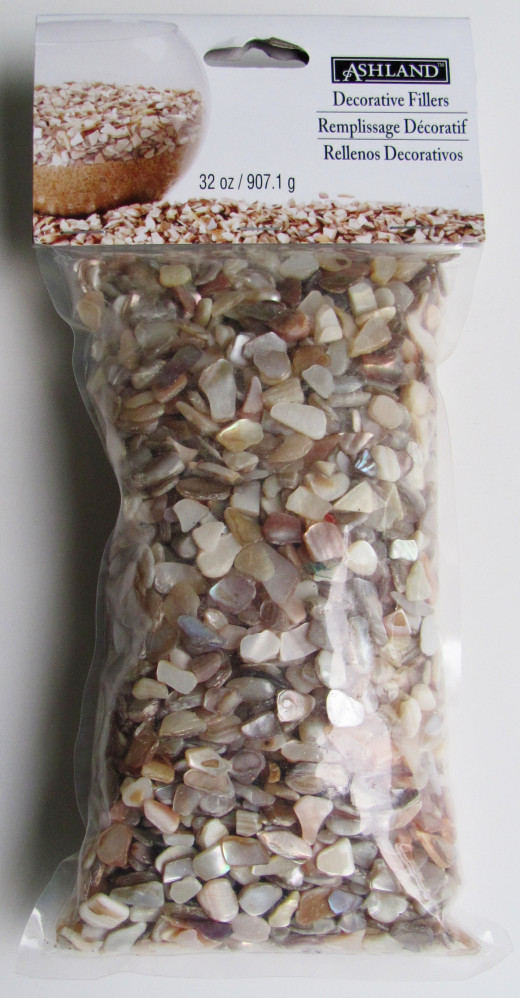 Crushed seashells can be obtained at craft stores, or you can collect your own at the beach.