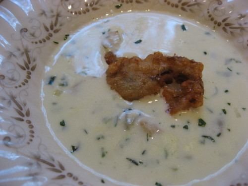 Oyster Stew Is So Rich And Delicious. Try topping your bowl of oyster stew with a deep fried oyster. It's a wonderful combination your sure to enjoy. 