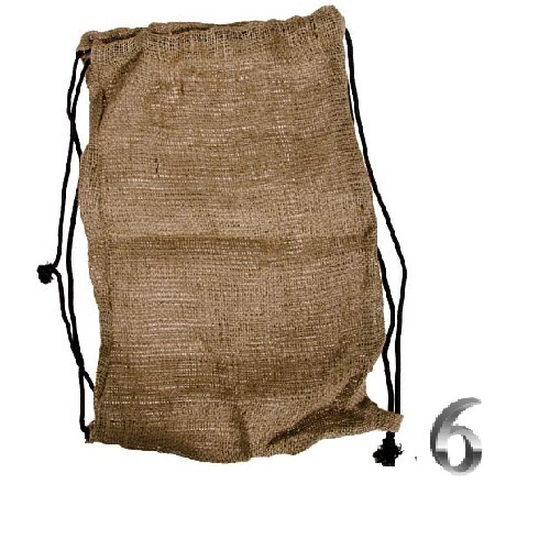 After you are left holding the bag when the big boys come marching in unexpectedly, a gunny sack can also be used to create makeshift articles of clothing on a tight budget.
