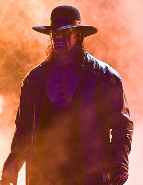 The Undertaker is one of the best known WWE wrestlers in the world. He is also known as the Dead Man. Have you ever seen the thing he does with his eyes. 