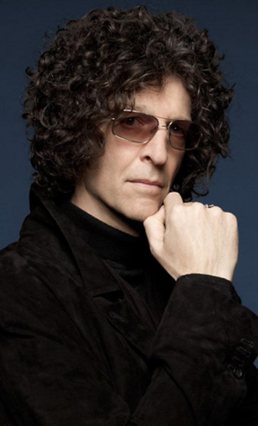 Howard Stern as we often see him, and don't see him behind his shades.