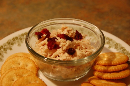 Chicken salad and Ritz crackers, a wonderful pair!