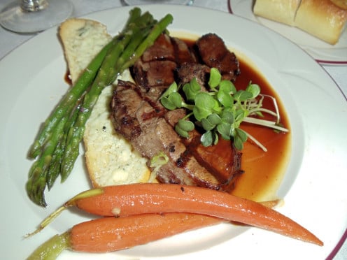 A sample of the food offerings aboard the Wine Train.