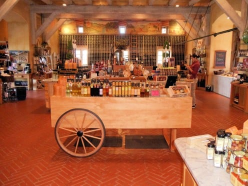 The view inside Viansa Vineyards in the town of Sonoma, located in Sonoma County.