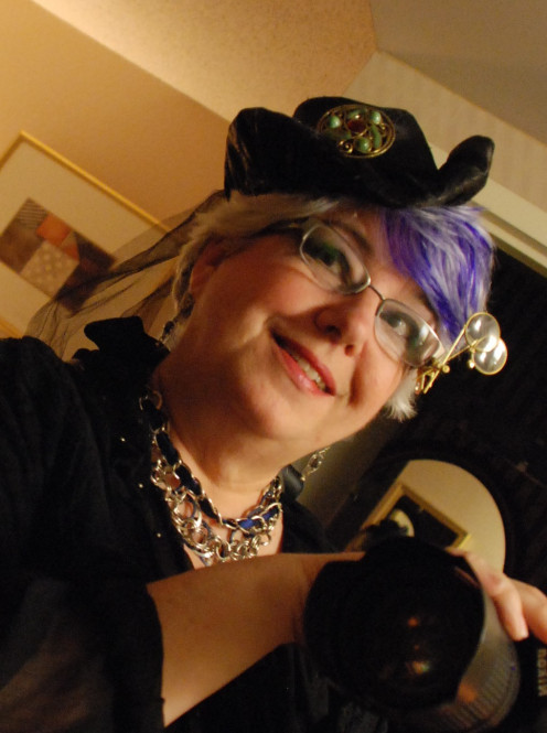 Me rocking the hair at the Steampunk World's Faire