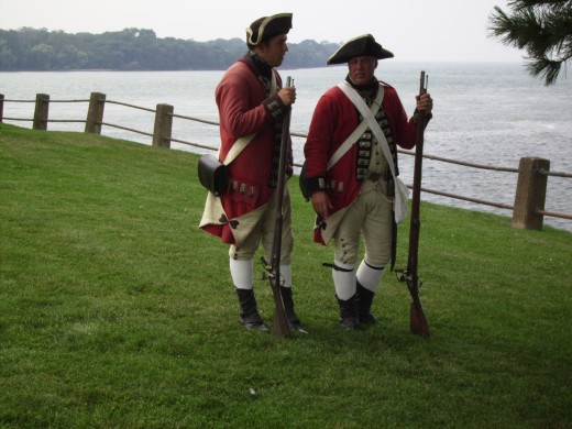 Two British soldiers at Old Ft. Niagara near Youngstown, NY.