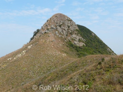 View of Sunset Peak, near Tung Chung, on Lantau Island, Hong Kong.