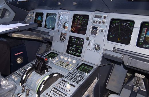 Front panel of A-320