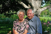 elderly couple