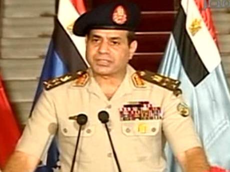 The head of Egypt's armed forces General Abdel Fattah al-Sisi on state television declared the removal of elected Islamist President Mohamed Morsi.