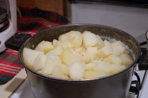 Boiled Potatoes - or mash them.