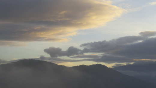 Magical sky of Darjeeling