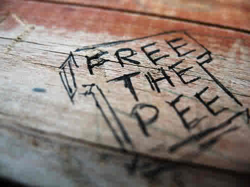 FREE THE PEE!... FREE THE PEE!