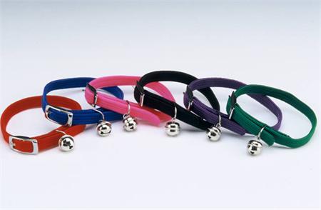 This shows a collection of fairly inexpensive break-away cat collars.