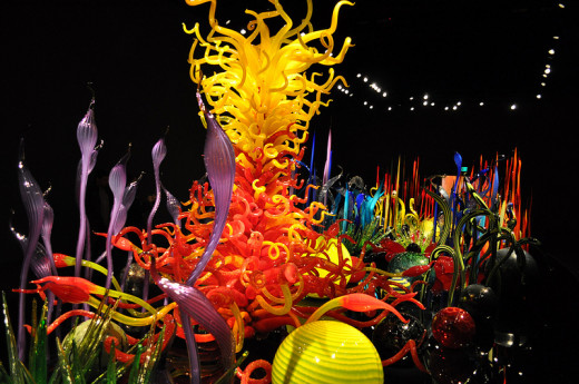 A sample of the artwork at the Chihuly Garden and Glass museum.