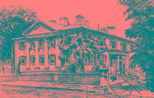 Allen estate 'Moss Park' on Sherbourne, west side Toronto, Ontario, in 1889 Allen estate 'Moss Park' on Sherbourne, west side Toronto, Ontario, in 1889