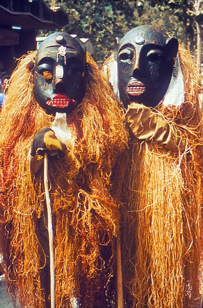 A pair of Nigerian Lassa witchdoctors, looking suitably powerful