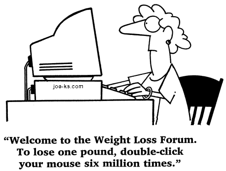 The internet has LOTS of resources for losing weight.