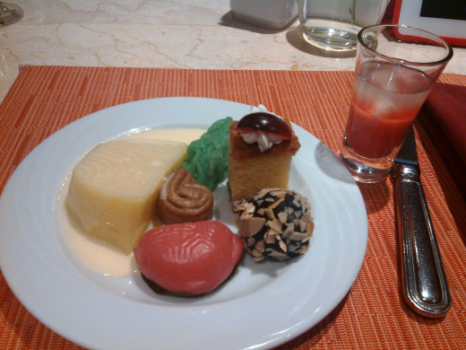 desserts at the hotel!